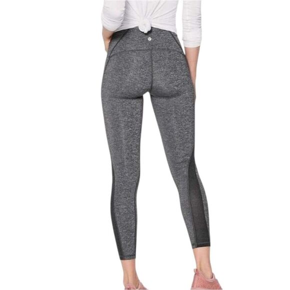 lululemon athletica Pants - Lululemon Train Times 7/8 Pant 25" - Heathered Black